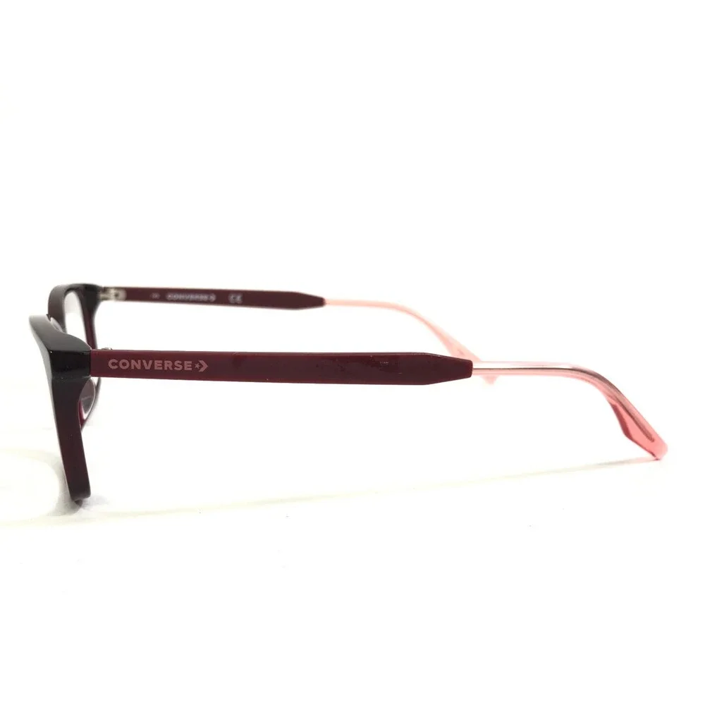 Converse Eyeglasses Frames CV5005 610 Burgundy Rectangle Full Rim 51-17-140